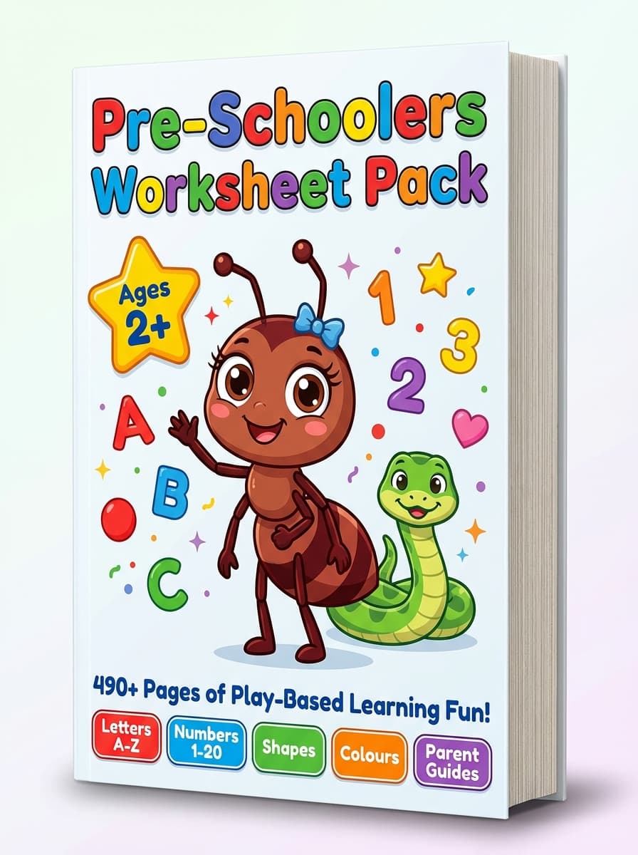 Pre-Schoolers Worksheet Pack: 20 weekly packs of printable worksheets