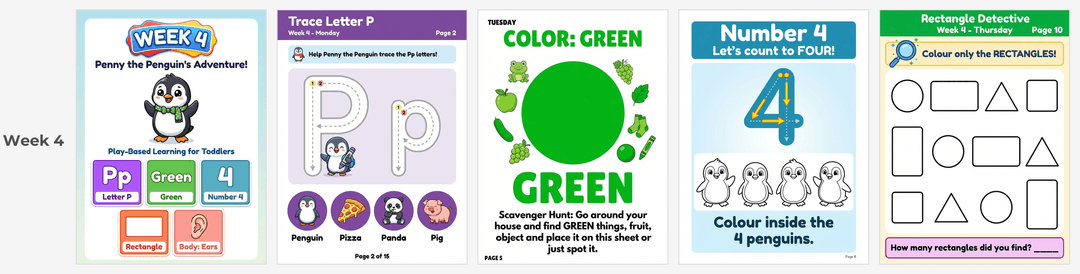 Week 4 preview — Penny the Penguin