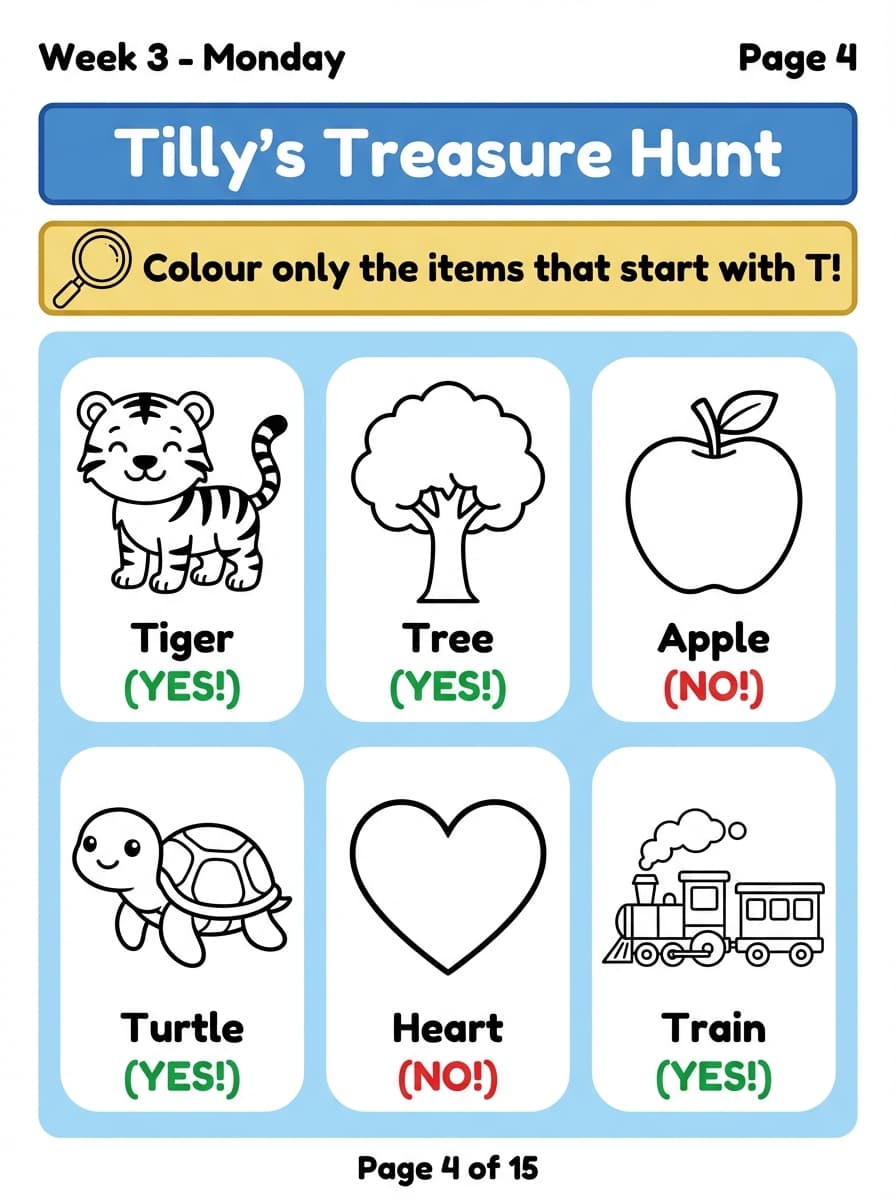 Colour activities worksheet